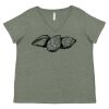 Curvy Collection Women's Fine Jersey V-Neck Tee Thumbnail