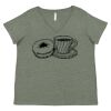 Curvy Collection Women's Fine Jersey V-Neck Tee Thumbnail