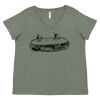 Curvy Collection Women's Fine Jersey V-Neck Tee Thumbnail