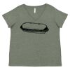 Curvy Collection Women's Fine Jersey V-Neck Tee Thumbnail