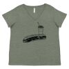 Curvy Collection Women's Fine Jersey V-Neck Tee Thumbnail