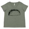 Curvy Collection Women's Fine Jersey V-Neck Tee Thumbnail
