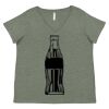 Curvy Collection Women's Fine Jersey V-Neck Tee Thumbnail