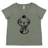 Curvy Collection Women's Fine Jersey V-Neck Tee Thumbnail