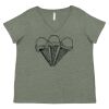 Curvy Collection Women's Fine Jersey V-Neck Tee Thumbnail