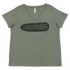 Curvy Collection Women's Fine Jersey V-Neck Tee Thumbnail