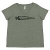 Curvy Collection Women's Fine Jersey V-Neck Tee Thumbnail