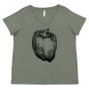 Curvy Collection Women's Fine Jersey V-Neck Tee Thumbnail