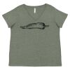 Curvy Collection Women's Fine Jersey V-Neck Tee Thumbnail