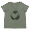 Curvy Collection Women's Fine Jersey V-Neck Tee Thumbnail