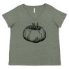 Curvy Collection Women's Fine Jersey V-Neck Tee Thumbnail