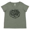 Curvy Collection Women's Fine Jersey V-Neck Tee Thumbnail