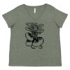 Curvy Collection Women's Fine Jersey V-Neck Tee Thumbnail
