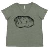 Curvy Collection Women's Fine Jersey V-Neck Tee Thumbnail