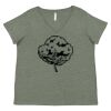 Curvy Collection Women's Fine Jersey V-Neck Tee Thumbnail