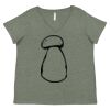 Curvy Collection Women's Fine Jersey V-Neck Tee Thumbnail