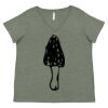 Curvy Collection Women's Fine Jersey V-Neck Tee Thumbnail
