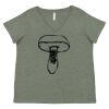 Curvy Collection Women's Fine Jersey V-Neck Tee Thumbnail