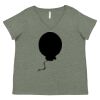 Curvy Collection Women's Fine Jersey V-Neck Tee Thumbnail