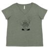 Curvy Collection Women's Fine Jersey V-Neck Tee Thumbnail