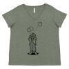 Curvy Collection Women's Fine Jersey V-Neck Tee Thumbnail