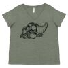 Curvy Collection Women's Fine Jersey V-Neck Tee Thumbnail