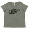 Curvy Collection Women's Fine Jersey V-Neck Tee Thumbnail