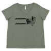Curvy Collection Women's Fine Jersey V-Neck Tee Thumbnail