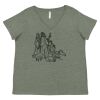 Curvy Collection Women's Fine Jersey V-Neck Tee Thumbnail