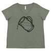 Curvy Collection Women's Fine Jersey V-Neck Tee Thumbnail