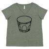 Curvy Collection Women's Fine Jersey V-Neck Tee Thumbnail