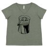 Curvy Collection Women's Fine Jersey V-Neck Tee Thumbnail