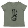 Curvy Collection Women's Fine Jersey V-Neck Tee Thumbnail