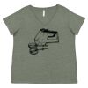 Curvy Collection Women's Fine Jersey V-Neck Tee Thumbnail