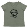 Curvy Collection Women's Fine Jersey V-Neck Tee Thumbnail