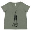Curvy Collection Women's Fine Jersey V-Neck Tee Thumbnail