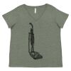 Curvy Collection Women's Fine Jersey V-Neck Tee Thumbnail