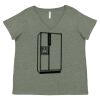 Curvy Collection Women's Fine Jersey V-Neck Tee Thumbnail