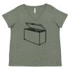 Curvy Collection Women's Fine Jersey V-Neck Tee Thumbnail