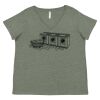 Curvy Collection Women's Fine Jersey V-Neck Tee Thumbnail