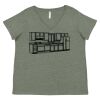 Curvy Collection Women's Fine Jersey V-Neck Tee Thumbnail
