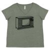 Curvy Collection Women's Fine Jersey V-Neck Tee Thumbnail