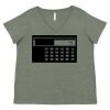 Curvy Collection Women's Fine Jersey V-Neck Tee Thumbnail