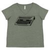 Curvy Collection Women's Fine Jersey V-Neck Tee Thumbnail