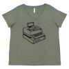 Curvy Collection Women's Fine Jersey V-Neck Tee Thumbnail