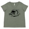 Curvy Collection Women's Fine Jersey V-Neck Tee Thumbnail