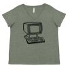 Curvy Collection Women's Fine Jersey V-Neck Tee Thumbnail