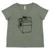 Curvy Collection Women's Fine Jersey V-Neck Tee Thumbnail