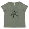 Curvy Collection Women's Fine Jersey V-Neck Tee Thumbnail