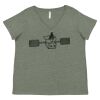 Curvy Collection Women's Fine Jersey V-Neck Tee Thumbnail